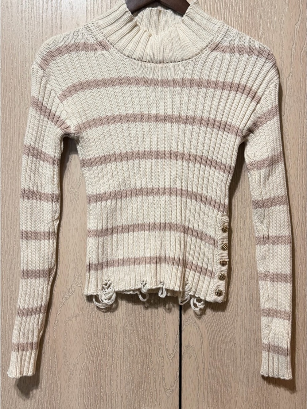 Heartloom Cream Cable Knit Sweater Top